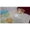 Image 7 : Vintage Depression Glass Plates, Silver Plate Toast Rack, Tea Infusers, Glassware