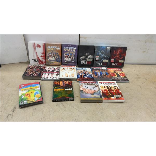 Desperate Housewives, True Blood, SCTV, Criminal Minds, and Bookworm Adventures DVD Sets