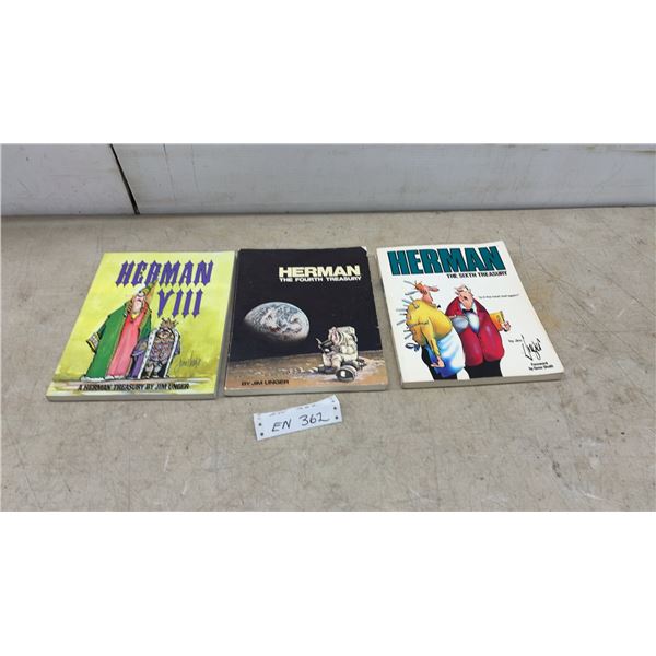 Herman VIII, The Fourth Treasury, and The Sixth Treasury by Jim Unger, 3 Books