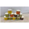 Image 5 : Tupperware 3 Yellow Tumblers, Spice Shakers and Storage container with lid
