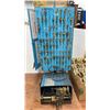 Image 2 : Curtis Industries Key Duplicator Machine, Key Blank Display Board, and Box of Key Blanks