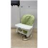 Image 1 : The First Years Green and White Baby Booster Seat with Tray and Straps