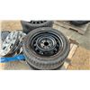 Image 2 : Set of 4 Michelin Winter Tires on Rims with Hub Caps, 205/55R16 on 5 × 114.3mm Steel Rims, centre