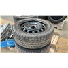 Image 5 : Set of 4 Michelin Winter Tires on Rims with Hub Caps, 205/55R16 on 5 × 114.3mm Steel Rims, centre