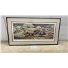 Image 1 : Michael Dumas "Outflow" Print, Signed and Numbered 5209/5300, 1991, Framed and Matted, 16 × 30”