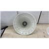 Image 3 : Lot of 3 Assorted Pendant Light Fixtures with Frosted Glass Shades, Brass and Brushed Nickel Caps