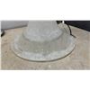 Image 6 : Lot of 3 Assorted Pendant Light Fixtures with Frosted Glass Shades, Brass and Brushed Nickel Caps