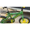 Image 6 : John Deere Heavy Duty Child's Bicycle with Training Wheels, Rear Rack, and Bell