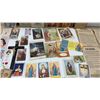 Image 3 : Box of Old Religious Items Including Prayer Cards, Pamphlets, Photographs, Crucifix
