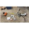 Image 1 : Stihl FS 55 Brush Cutter and Weed Eater with Blade, Trimmer Line, Attachments, Manual