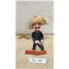 Image 1 : Vintage Mexican String Marionette Puppet with Sombrero, Mustache, and Pistols
