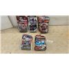 Image 1 : Five Transformers Action Figures: Cliffjumper, Trailcutter, Blurr, and Sideswipe