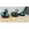 Image 2 : Blue Mountain-Style Pottery Swan Planters, Serving Dishes, and Pitcher