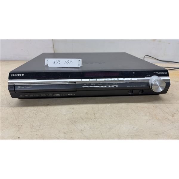 Sony HCD-HDX975WF DVD Receiver, 5-Disc Changer, 120V 60Hz 130W, and Power Cord