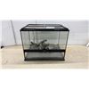 Image 1 : Exo Terra Terrarium, 18.5 × 24 × 18”, with Screen Top, Water Dish and 2 Decor Pieces