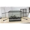 Image 5 : Exo Terra Terrarium, 18.5 × 24 × 18”, with Screen Top, Water Dish and 2 Decor Pieces