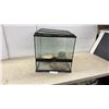 Image 1 : Exo Terra Glass Terrarium, Water Dish, Rock and Cactus, 18 1/2 × 17 1/2 × 17 1/2”