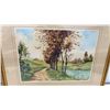 Image 8 : Framed Etching by Louis Raymond "The Pond” 17 × 21”