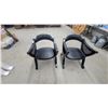 Image 1 : 2x Vintage regency barrel style chairs