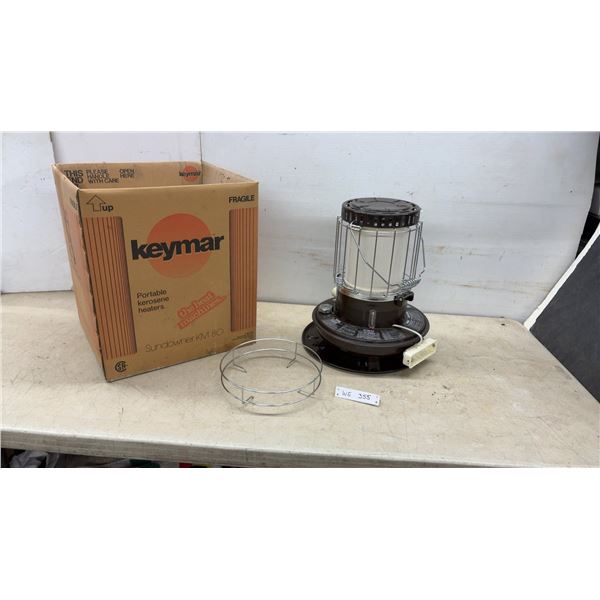 Keymar Sundowner KM-80 Portable Kerosene Heater, Box, and Base Plate