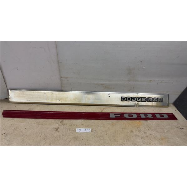 Dodge Ram and Ford F-Series Tailgate Trim Panels, 1987-2002