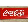 Image 5 : Coca-Cola Red Metal Sign, Hinged, 6 × 38” and Miniature Coca-Cola Bottle