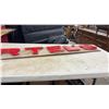 Image 10 : Vintage Bilingual “Enjoy/Savourez Coke” Sign and Martel’s Plexiglass Sign
