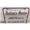 Image 4 : Vintage "Maritimer's Mansion (Bill Flynn's) 582 Crumlin Rd. North" Red and White Double Sided