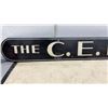 Image 3 : Vintage "The C.E. Marley Limited" Porcelain Business Sign, Cream on Black, 6 × 72”