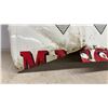 Image 3 : Massey Ferguson "World Famous Farm Equipment" Metal Sign, 16 × 40” Has Some Damage