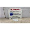 Image 1 : Burns International Security Services Limited Metal Warning Sign, 10 × 12”
