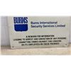 Image 4 : Burns International Security Services Limited Metal Warning Sign, 10 × 12”