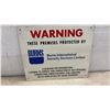 Image 5 : Burns International Security Services Limited Metal Warning Sign, 10 × 12”