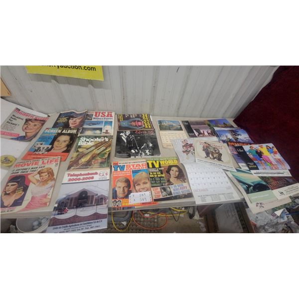 Vintage Magazines Including Modern Screen, Screen Album, Shooter's Bible, TV World, Elvis and