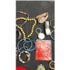 Image 3 : Assorted Costume Jewellery, Watches, Beaded Necklaces, Cuff Bracelets, Brooches