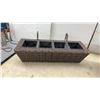 Image 3 : Assorted Planters, Baskets, and Garden Trellises
