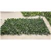 Image 2 : Expandable Faux Leaf Privacy Screens on Wooden Accordion Trellis, 2 @ 7 × 3 ft and 2 @ 3 × 4 Ft