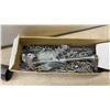 Image 6 : Electrical and Hardware Lot: Leviton GFCI Receptacle, 4 LED Bulbs, Ext. Cord, Metal Boxes, 14/3