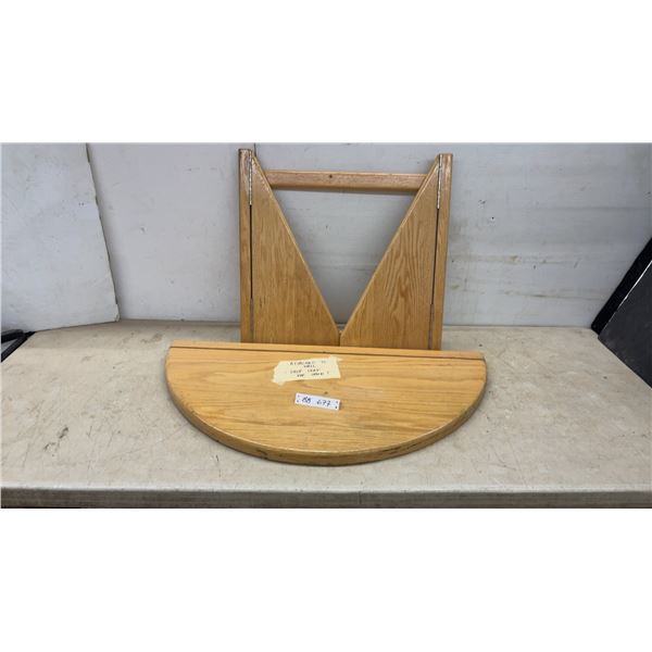 Wall-Mount Drop-Leaf Table and Folding Support Brackets
