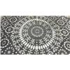 Image 3 : Two Black and White Mandala Pattern Outdoor Rugs, 5 × 7 Ft