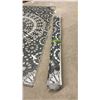 Image 5 : Two Black and White Mandala Pattern Outdoor Rugs, 5 × 7 Ft