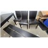 Image 5 : Contemporary Dining Set: Rectangular Table, Backless Benches, and Five Chairs