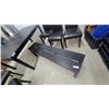 Image 6 : Contemporary Dining Set: Rectangular Table, Backless Benches, and Five Chairs