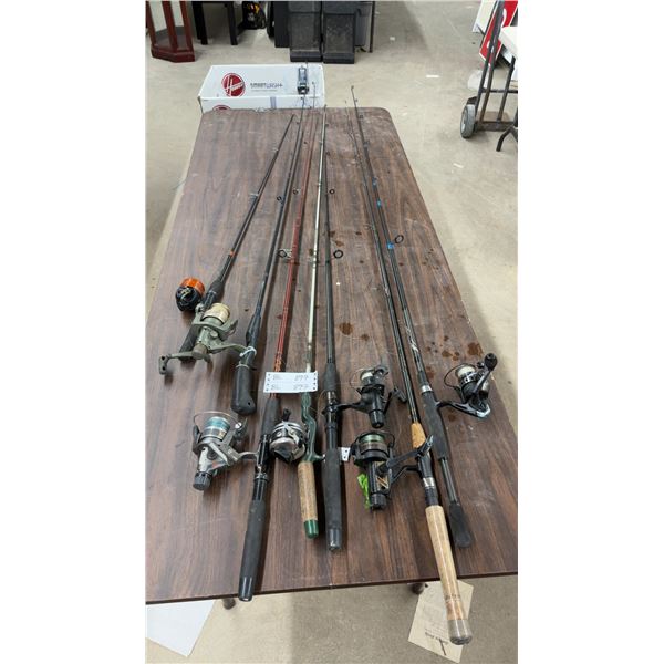 Assorted Fishing Rods and Reels