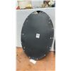 Image 5 : Oval Black-Framed Mirror 31 × 21 and Dartboard