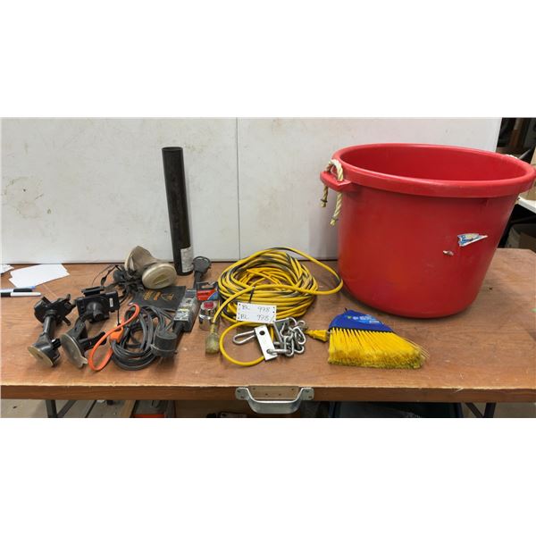 Mixed Lot: Respirator, Winbag, Surge Guard, Extension Cords