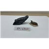 Image 2 : Two Soap Stone Animal Figurines: Sea Sculpture and Duck on Base, Largest 5 1/2 × 2 7/8 × 2 1/4”