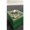 Image 4 : 925 Ring, Size 8-9, 3 Stones, 6.4 Grams