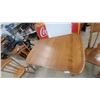 Image 4 : Wooden Dining Table with 6 Windsor-Style Chairs and 2 Leaves