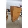 Image 3 : Oak Veneer Armoire with Two Bi-Fold Doors and Two Drawers 60”×30”×28”